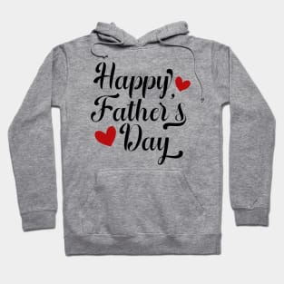 Simple Happy Father's Day Calligraphy Hoodie